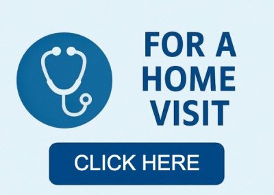 Home visit by a doctor